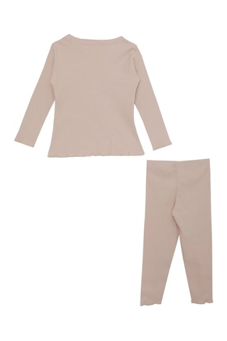 T-shirt et legging - Beige