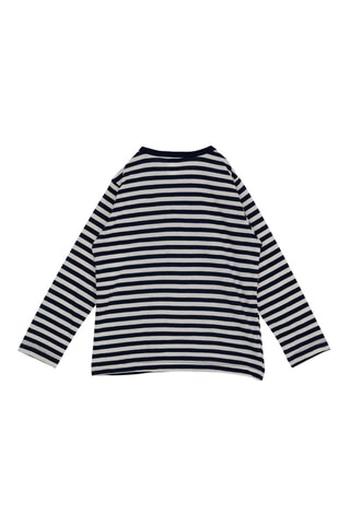 T-shirt - Bleu marine et blanc