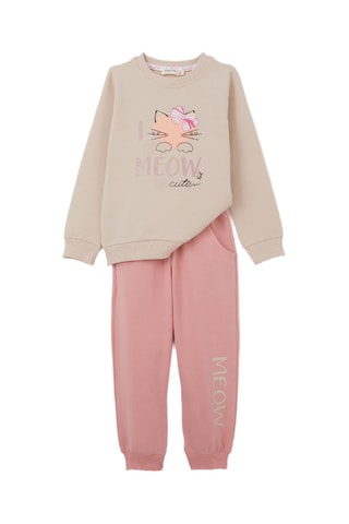 Sweat et jogging - Beige et rose