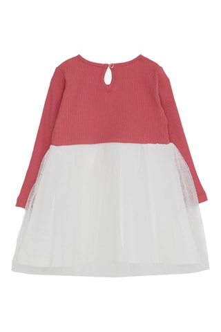 Robe - Rouge brique et blanc