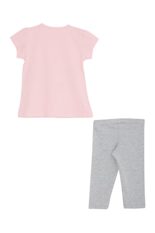 T-shirt et legging - Rose et gris