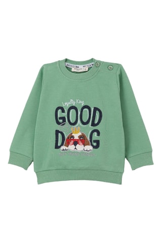 Sweat et jogging - Vert menthe et gris chiné