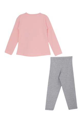 T-shirt et legging - Rose et gris