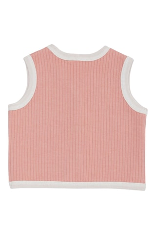 Gilet sans manches - Rose poudré