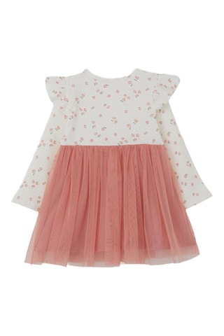 Robe - Ecru et rose