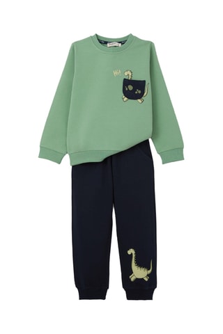 Sweat et jogging - Vert menthe et bleu foncé