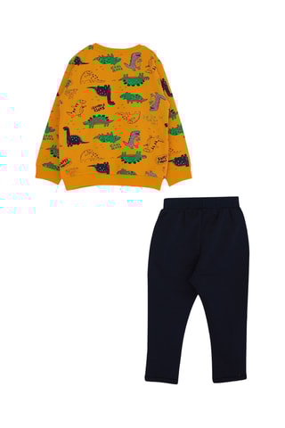 Sweat et jogging - Moutarde et bleu nuit