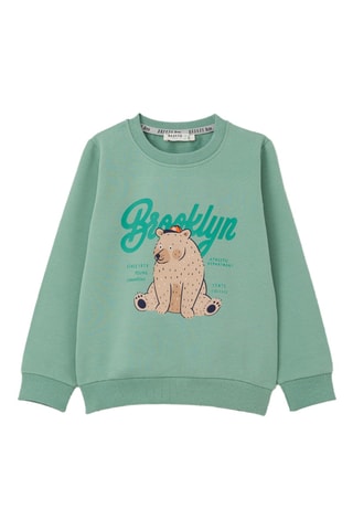 Sweat et jogging - Vert menthe et gris chiné
