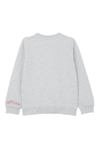 Sweat et pantalon - Gris clair et rose
