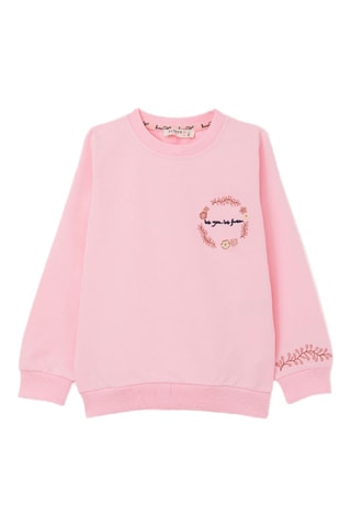Sweat et pantalon - Rose et bleu foncé