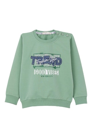 Sweat et jogging - Vert menthe et gris foncé chiné