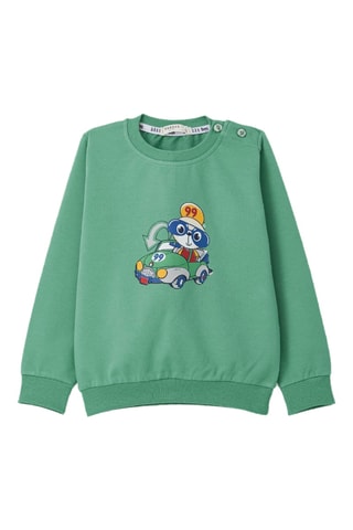 Sweat et jogging - Vert menthe et gris chiné