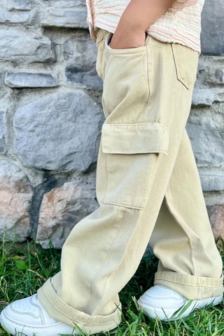 Pantalon cargo - Beige