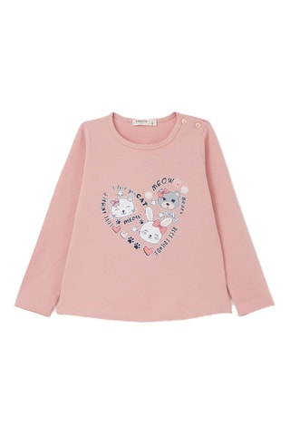 T-shirt et pantalon - Rose et gris clair