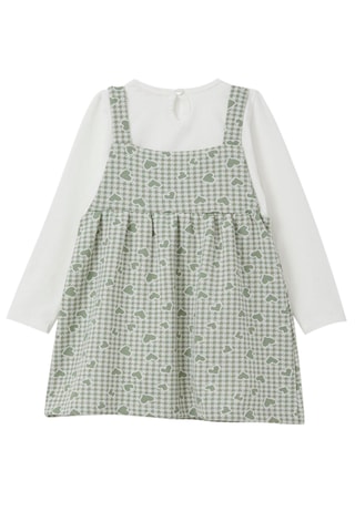 Robe trompe-l'œil - Vert