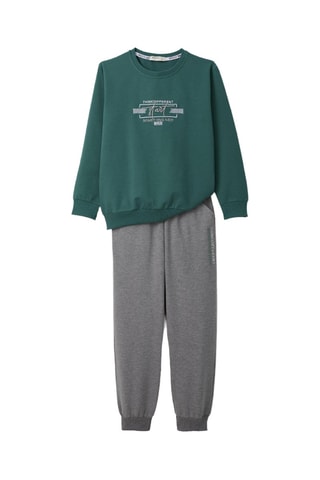 Sweat et jogging - Vert et gris chiné