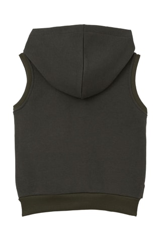 Sweat à capuche sans manches - Kaki
