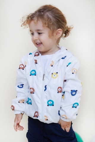 Imperméable à capuche - Blanc