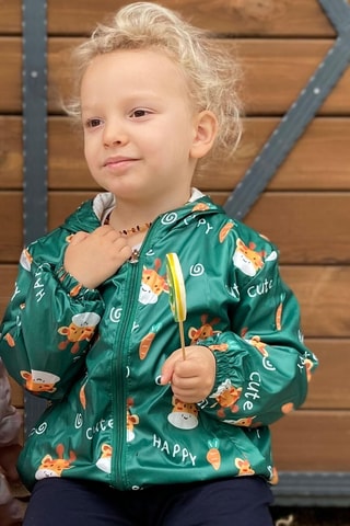 Imperméable à capuche - Vert