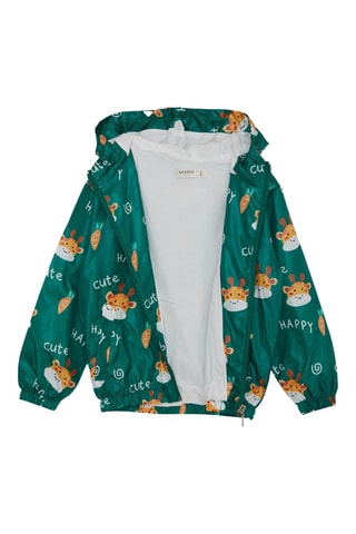 Imperméable à capuche - Vert