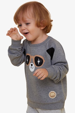 Sweat - Gris foncé chiné