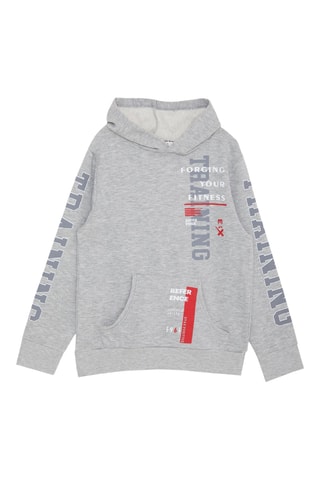 Sweat à capuche - Gris chiné