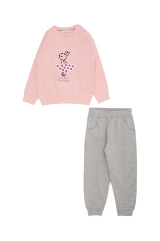 Sweat et jogging - Rose et gris