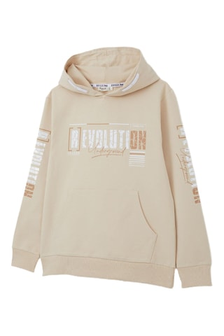 Sweat à capuche - Crème