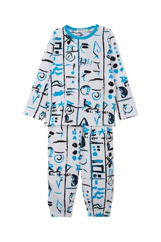 Pyjama - Blanc et bleu