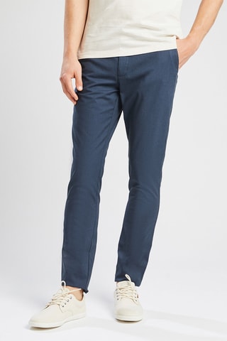 Calças chino slim - Azul