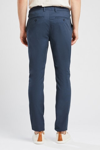 Calças chino slim - Azul