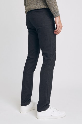 Calças chino slim - Azul-marinho 