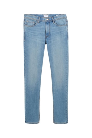 Calças de ganga slim - Azul - Comprimento 34