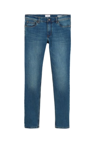 Calças de ganga slim - Azul - Comprimento 34