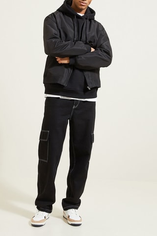 Blusão com fecho zip - Preto