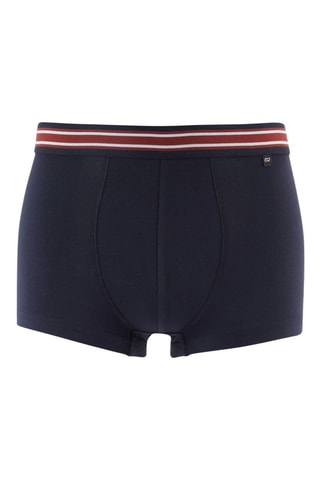3 boxers em algodão biológico - Azul-marinho