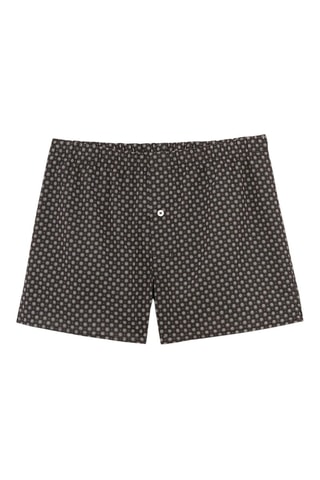 Boxers em algodão biológico - Castanho