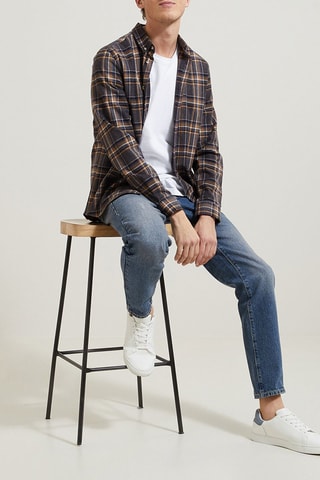 Camisa regular - Azul