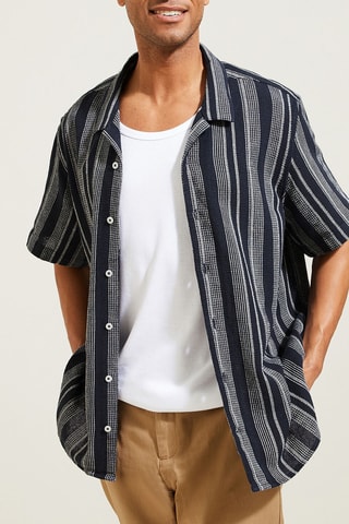 Camisa regular - Azul