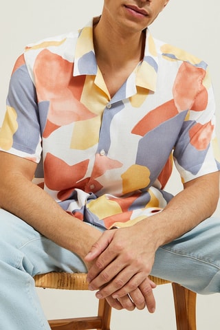 Camisa regular - Azul
