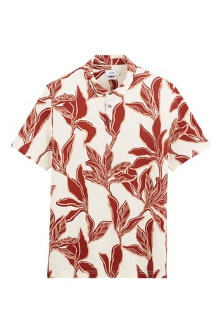 Polo regular em algodão biológico - Branco