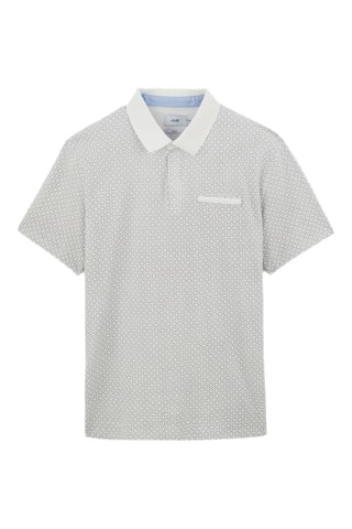 Polo regular em algodão biológico - Branco