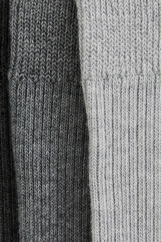 3 pares de meias em algodão - Preto
