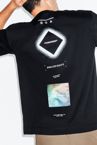 T-shirt oversize - Preto