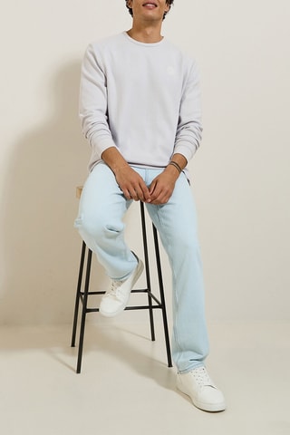T-shirt relaxed - Cinzento-claro