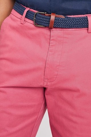 Bermudas de linho Rosa envelhecido
