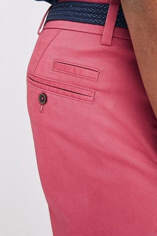 Bermudas de linho Rosa envelhecido