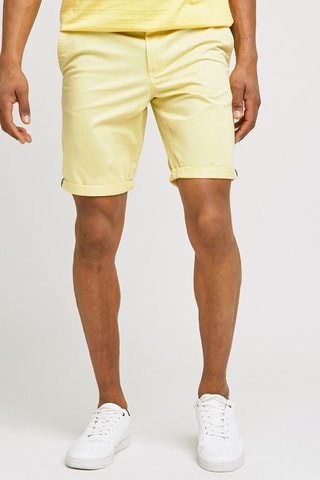 Bermudas em algodão biológico Amarelo