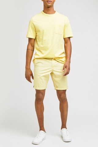 Bermudas em algodão biológico Amarelo