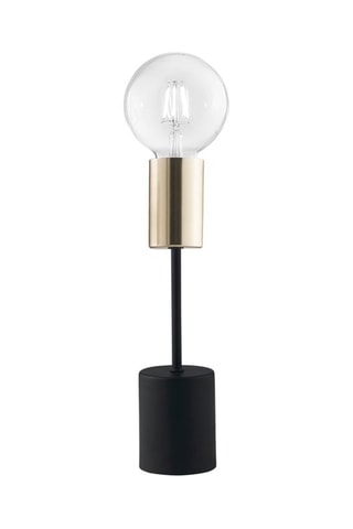 Candeeiro de mesa Axon Preto e dourado